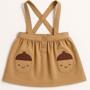 Carter's  24M Tan Skirt with Acorn Pattern
